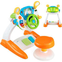 DRIVER Toy Cars für Kinder mit Stuhl Weiß - Weiß, Metall (47/55/47cm) - COSTWAY