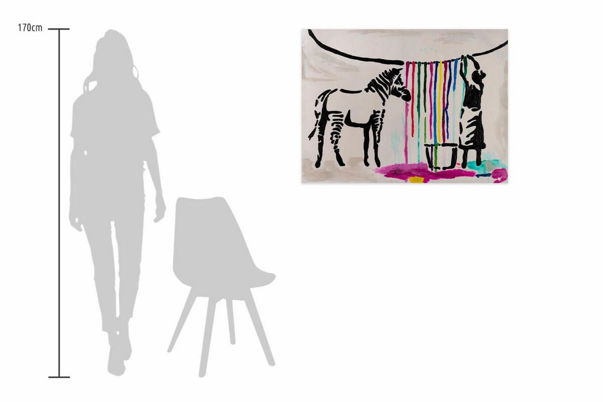 ACRYLBILD HANDGEMALT 100/75 cm - Multicolor, Holz/Textil (100/75cm) - KUNSTLOFT