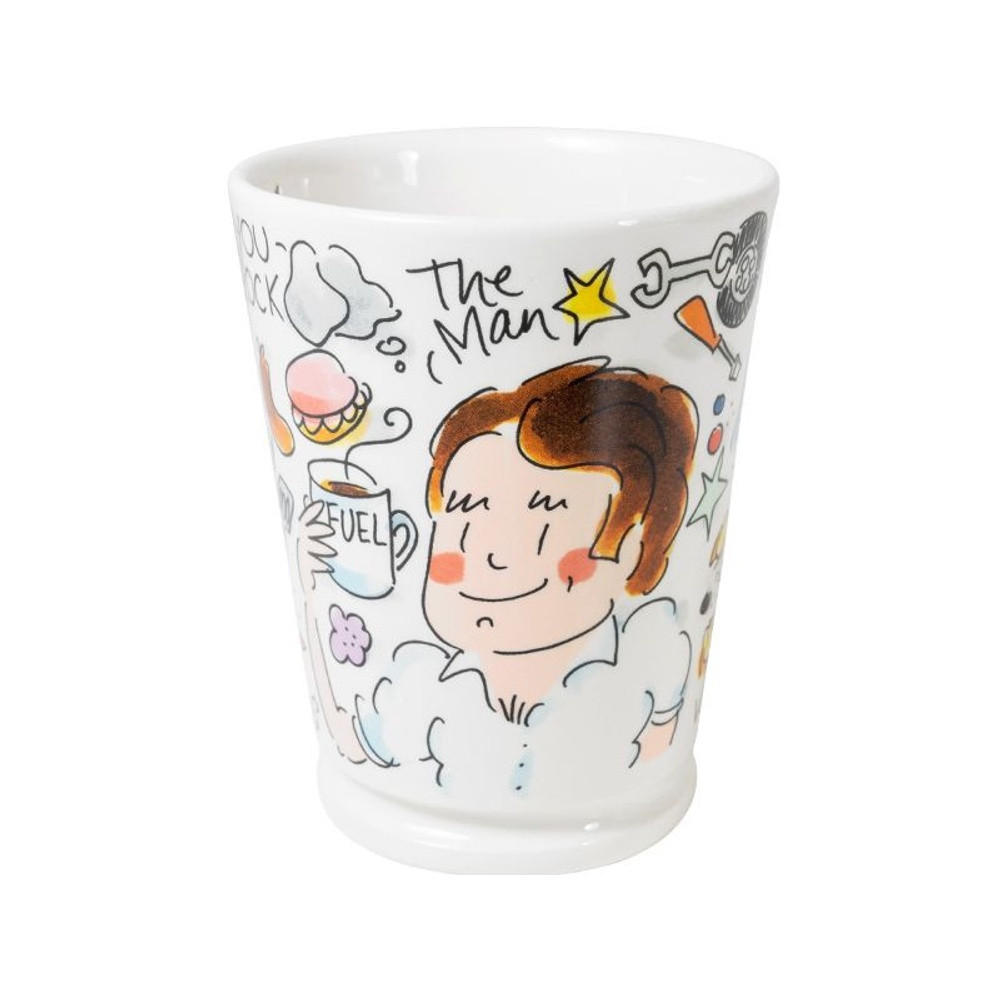 XL-BECHER The Man in Bunt - 500 ml - Multicolor, Keramik (0.5L) - Blond Amsterdam