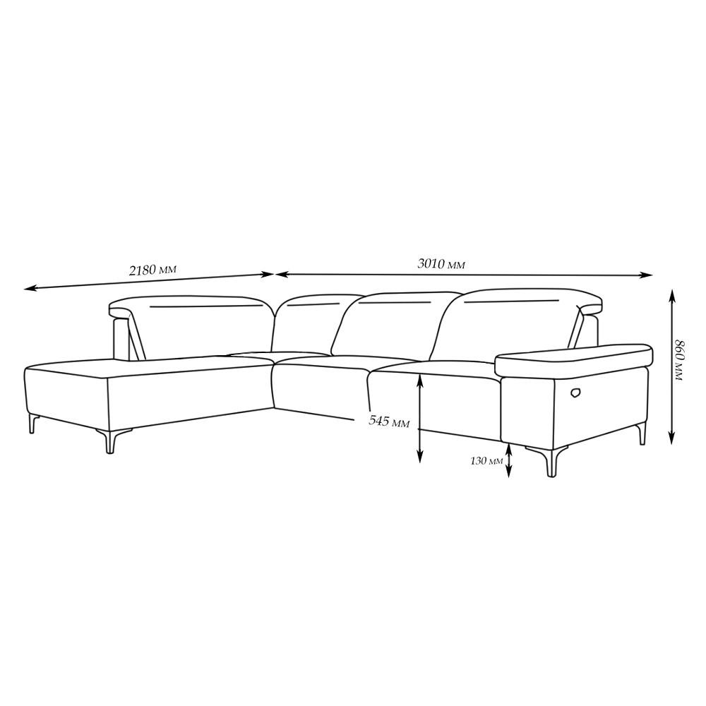 Thumbnail - VitaliSpa Sofa, Grau, Holz, L-Form,Formgebogen, 301x218 cm, Wohnzimmer, Sofas & Couches, Wohnlandschaften, Ecksofas
