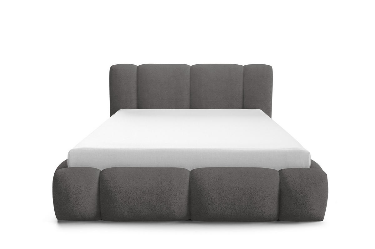 POLSTERBETT BLANCO mit Bettkasten, Bett 120x200, Doppelbett mit Stauraum und Lattenrost, ohne Matratze, Schlafzimmer - Grau - Grau, Holz/Textil (120/200cm) - Furnistar