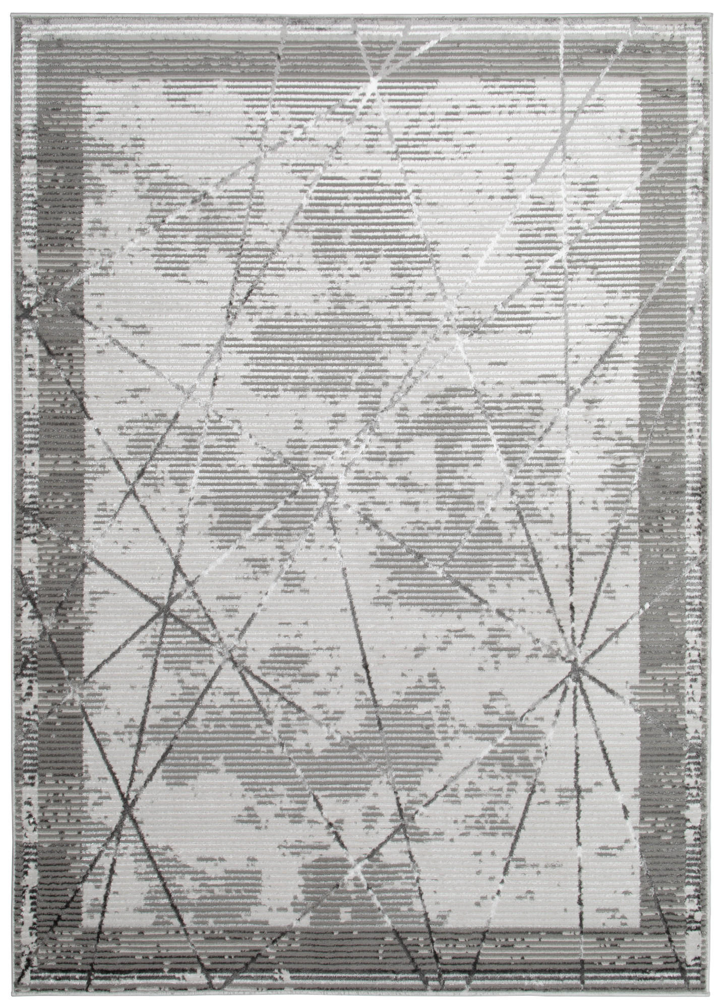 TEPPICH CRYSTAL Grau 80/150 cm - Grau, Textil (80/150cm) - Tapiso