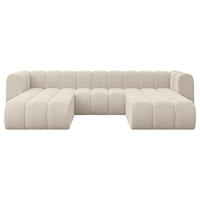 WOHNLANDSCHAFT modulares Sofa Joren-U1 - 319x177x70 cm Beige - Beige, Holzwerkstoff/Textil (319/70/177cm) - ALTDECOR