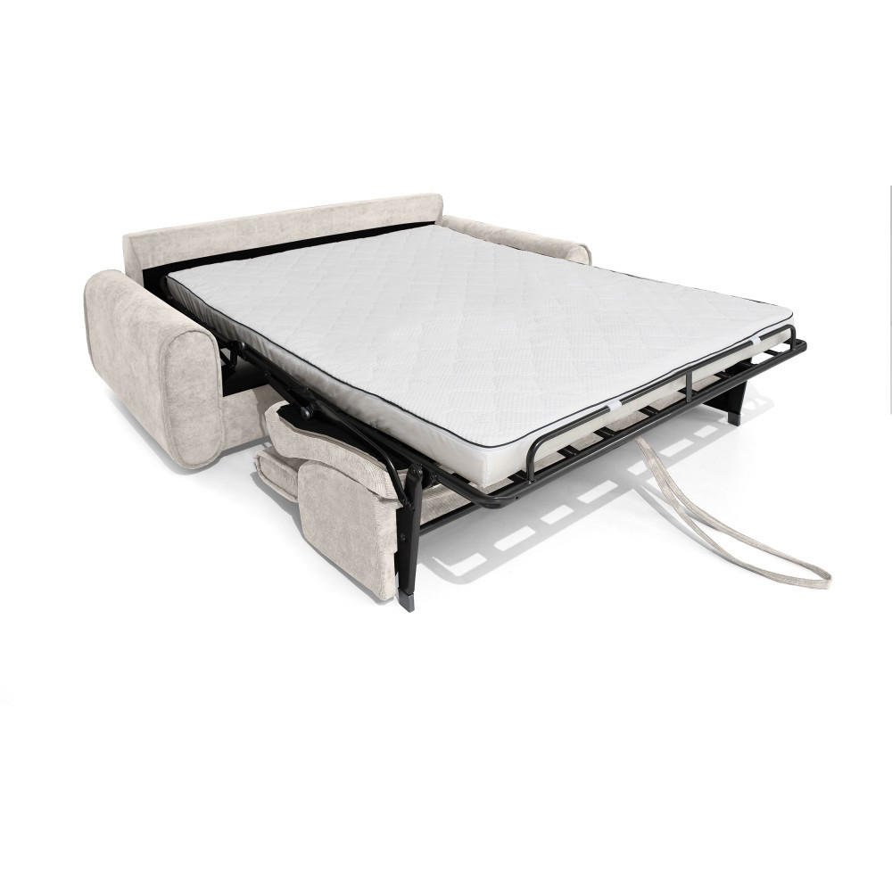 Thumbnail - Beautysofa Schlafsofa, Beige, Holzwerkstoff, 3-Sitzer, 234x88x100 cm, Wohnzimmer, Sofas & Couches, Schlafsofas