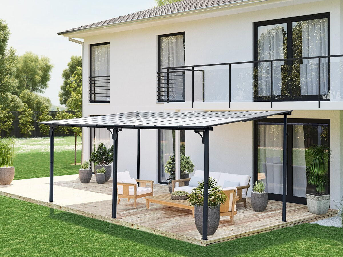 PARTYZELT UND PAVILLON marvin Grau - Grau, Metall (298/243/545cm) - Habitat Garten
