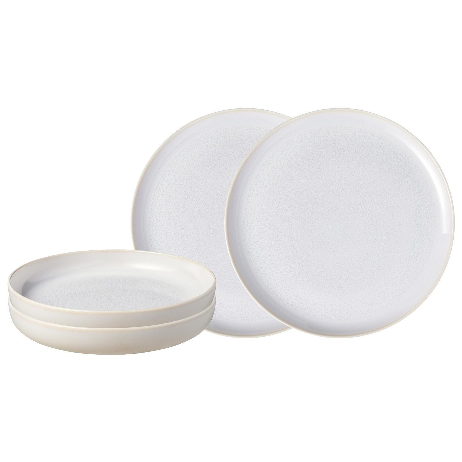 TAFEL-SET Crafted Cotton beige 4er Set - Beige, Keramik (1/1/1cm) - like.Villeroy & Boch