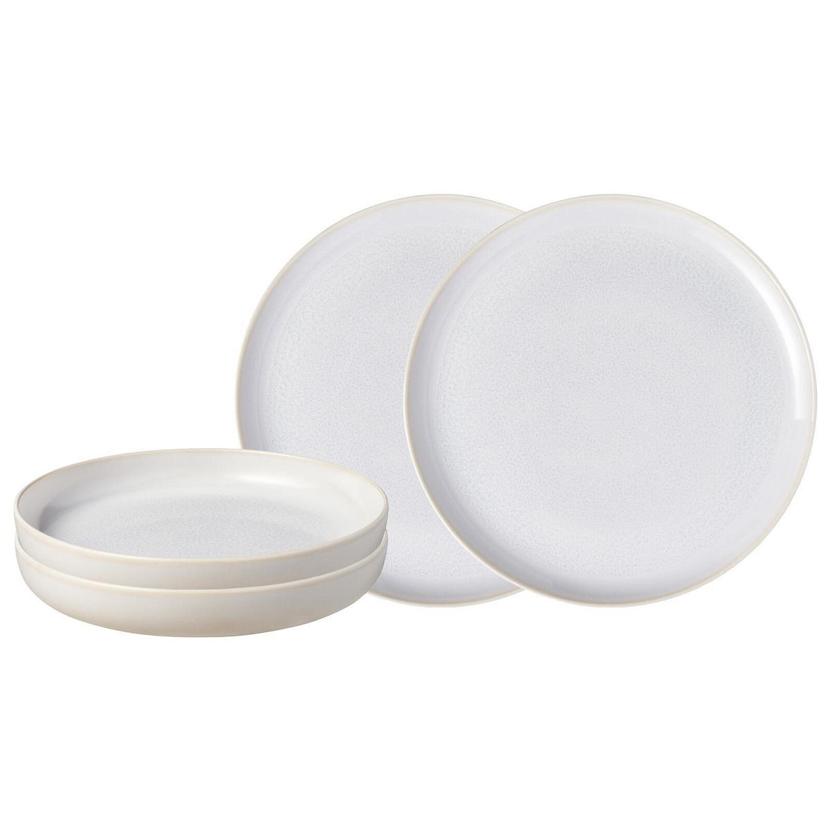 TAFEL-SET Crafted Cotton beige 4er Set - Beige, Keramik (1/1/1cm) - like.Villeroy & Boch