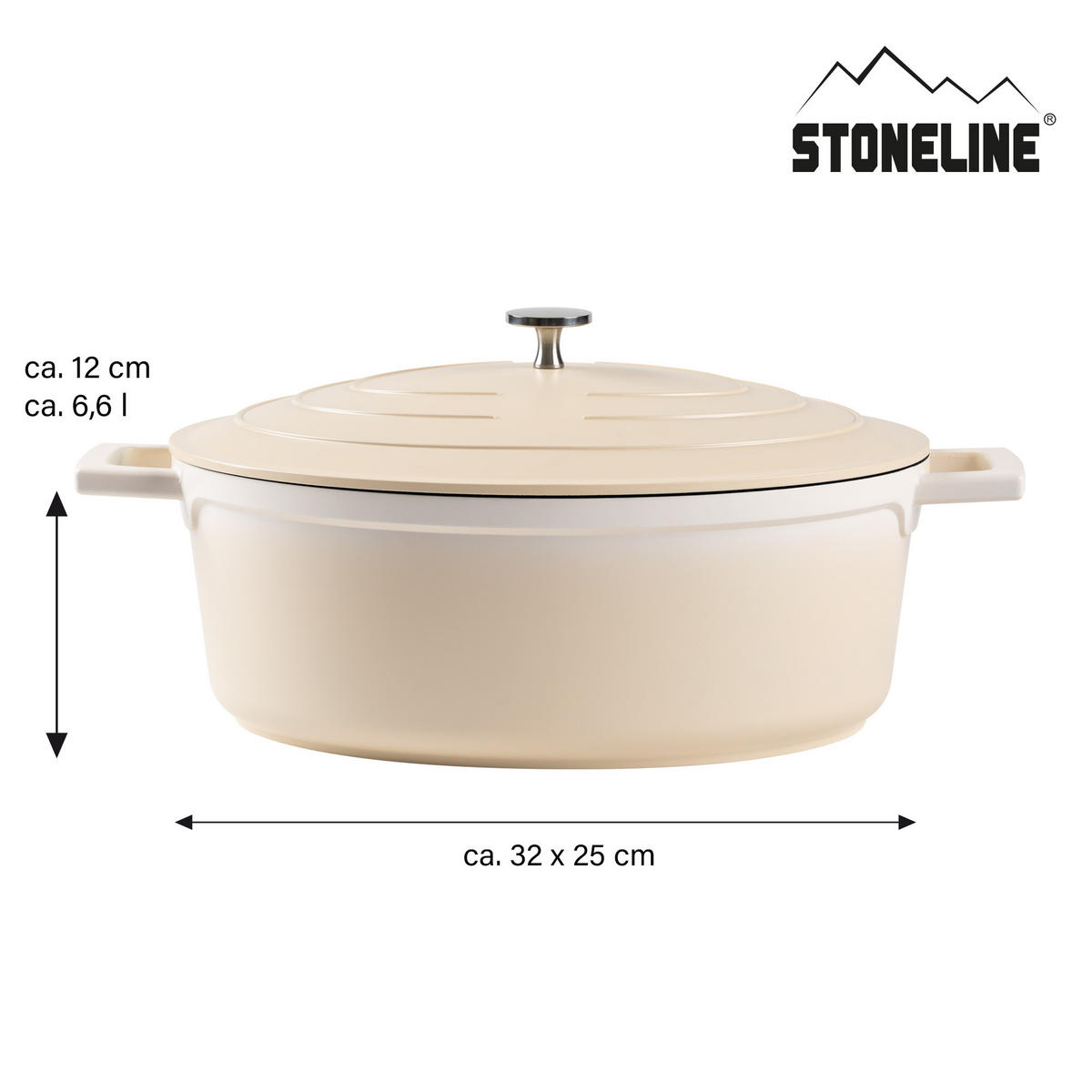 GOURMET BRÄTER - Creme, Metall (32cm) - Stoneline