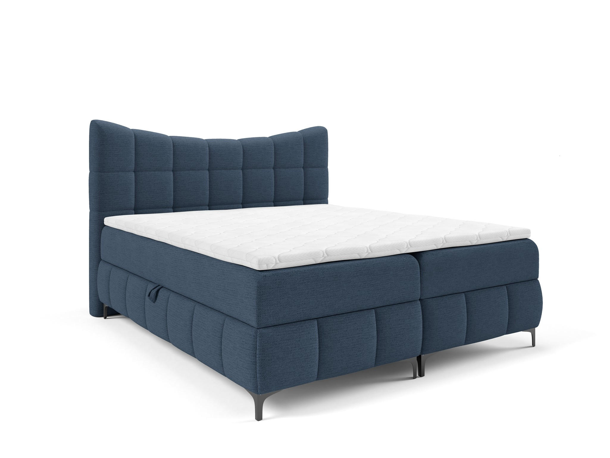 BOXBETT Charles Premi.. In Aragon - Blau, Holzwerkstoff/Textil (120/200cm) - Fun Möbel