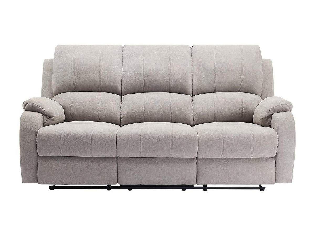 COUCHGARNITUR - 5 Personen - stoff - hellgrau Brody - Hellgrau, Textil (148/99/98cm) - Vente-Unique