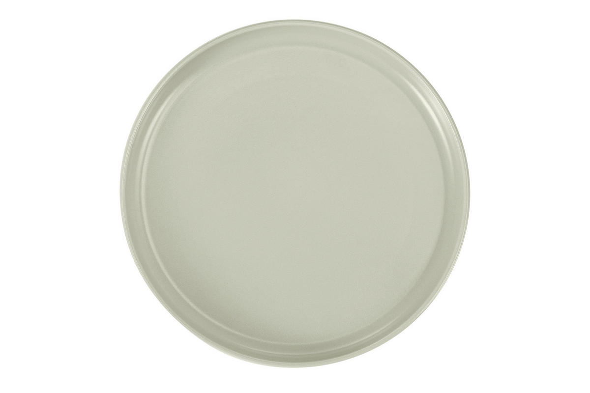 TELLER-SET VICTO 6-tlg Dessertteller, matt beige/grün/grau - Hellgrün, Keramik (20/2/20cm) - KONSIMO®
