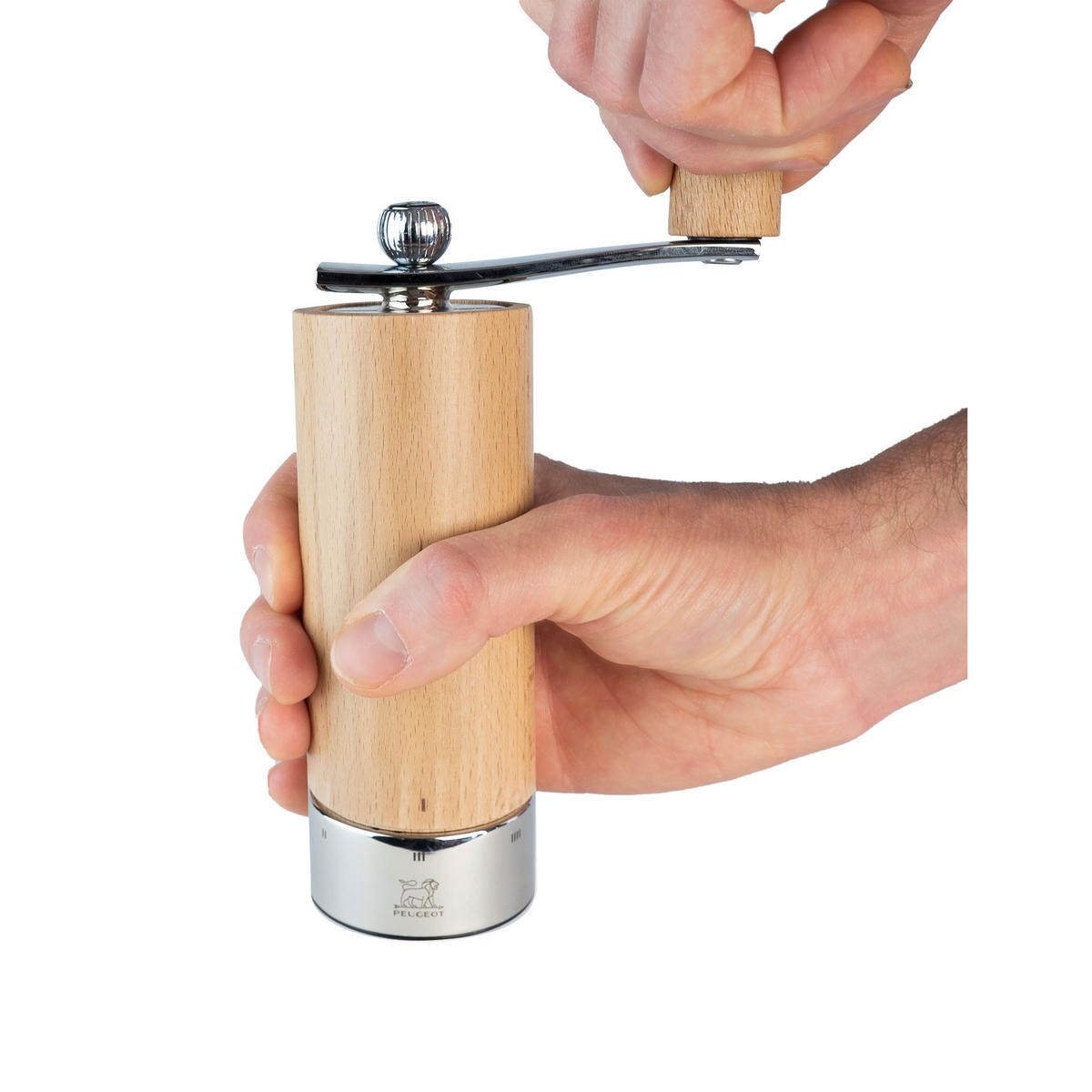 PFEFFERMÜHLE Isen uSelect 18cm Buchenholz Natur Stahlmahlwerk - Braun, Holz (5.4/18/5.4cm) - PEUGEOT