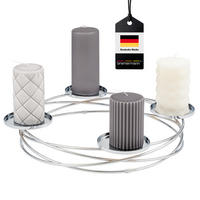 KERZENSTÄNDER, silber - Chromfarben, Metall (38/5.5/38cm) - bremermann