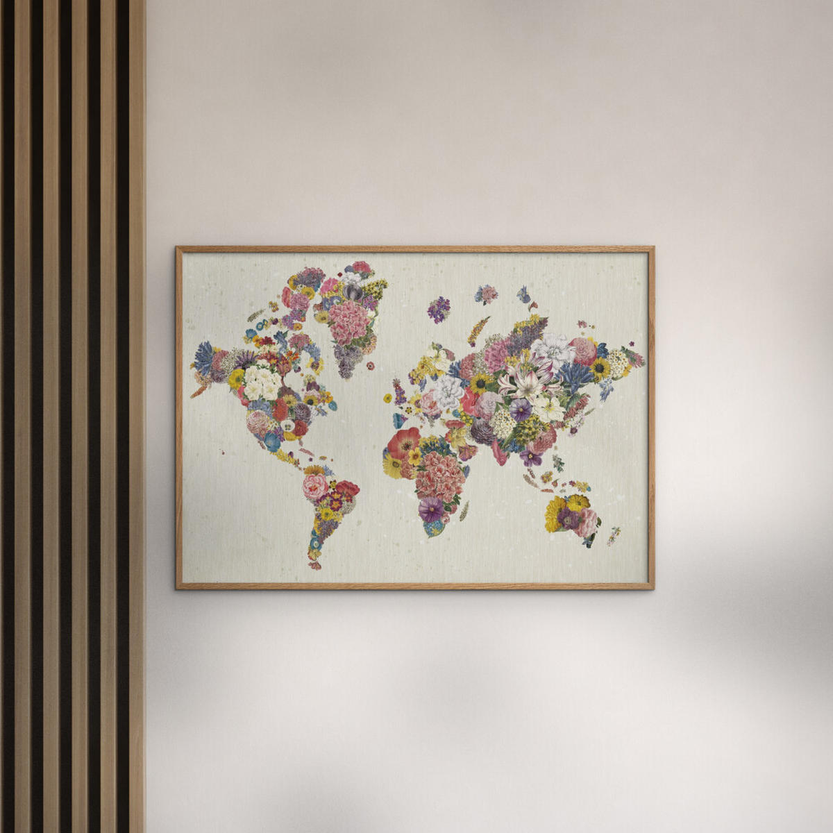 POSTER Wild Apple - Botanical Floral Map Light - Multicolor, Papier (70/100/0.1cm) - Poster&Frame