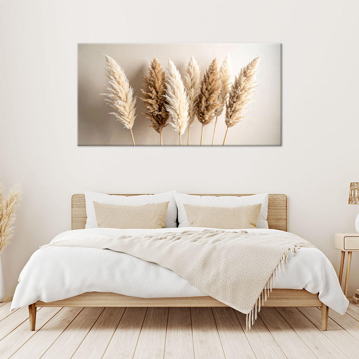 LEINWANDBILD Natur und Botanik 80x40cm - Beige, Textil (80/40cm) - Feeby