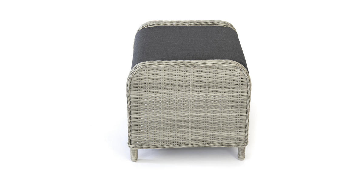 DININGLOUNGE-SET Canelli Grau Polyrattan für 7 Personen mit verstellbaren Rückenlehnen - Grau, Naturmaterialien - bellavista - Home & Garden