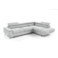 ECKSOFA Plato Mit Schlaffunktion - Hellgrau, Holzwerkstoff/Textil (202/268cm) - Fun Möbel