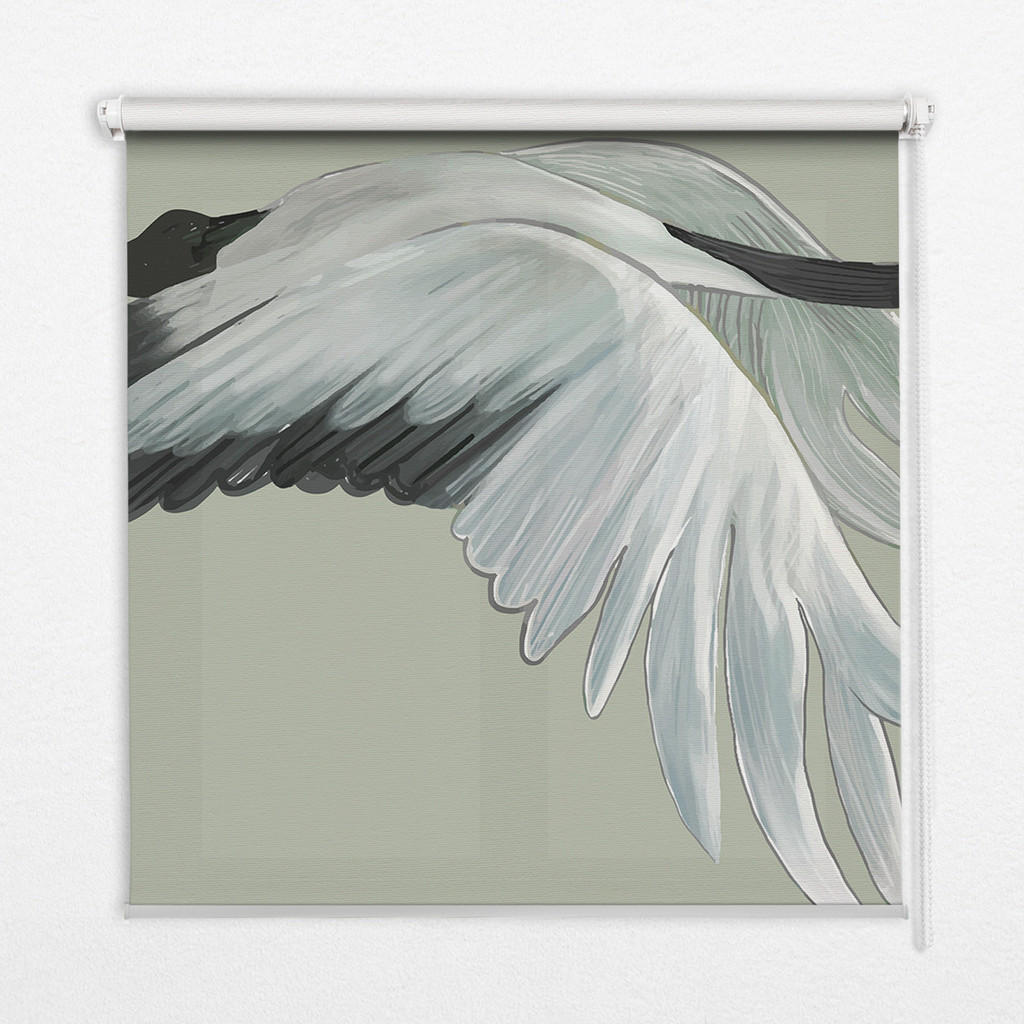 TULUP VNITŘNÍ roleta - okenní roleta - roleta - 70x140 cm - Jeřáb za letu