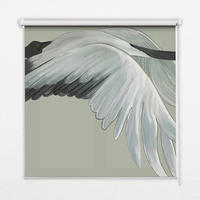 VNÚTORNÁ roleta - okenná roleta - roleta - 120x140 cm - Žeriav za letu - sivá, plast (120/140/0.5cm) - TULUP