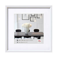 BILDERRAHMEN Steel Style Kst.Rahmen 30x30 cm Weiss - Weiß, Kunststoff (30.96/30.96/2.18cm) - walther design