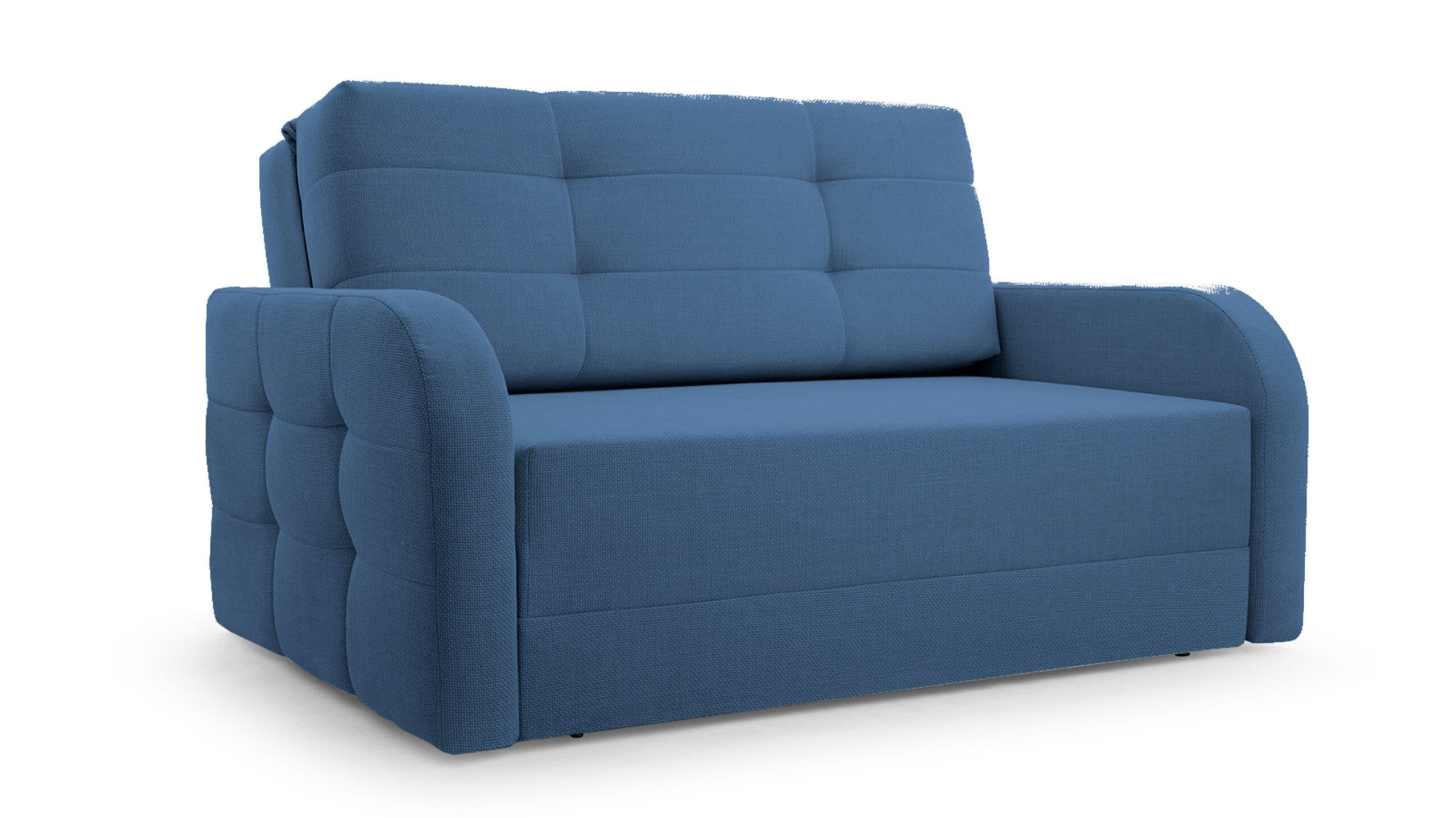 SCHLAFSOFA Porto 120 - Dunkelblau (BRAGI 86) - Dunkelblau, Holz (141/90/100cm) - Möblo