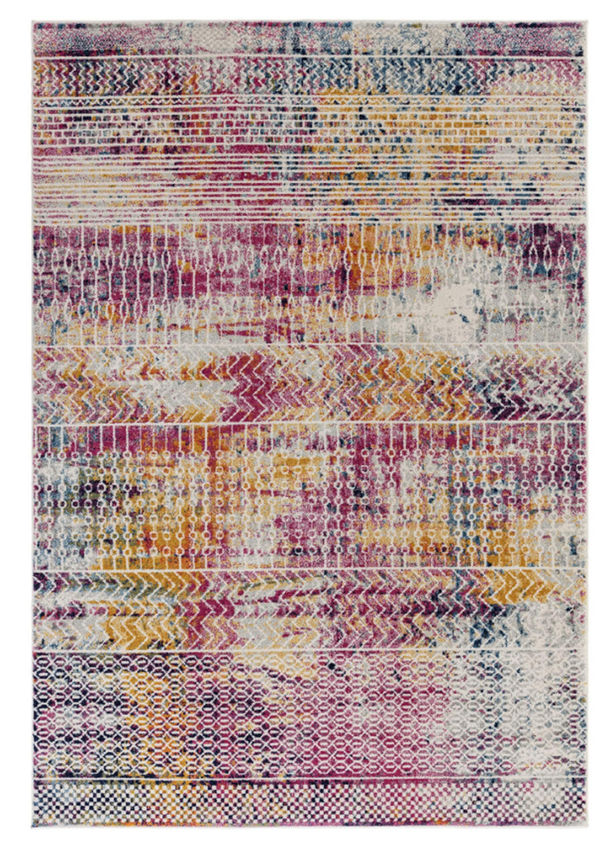 TEPPICH modern Flachgewebe BARLY Rosa 120 x 170 cm - Pink, Textil (120/170cm) - Novatrend