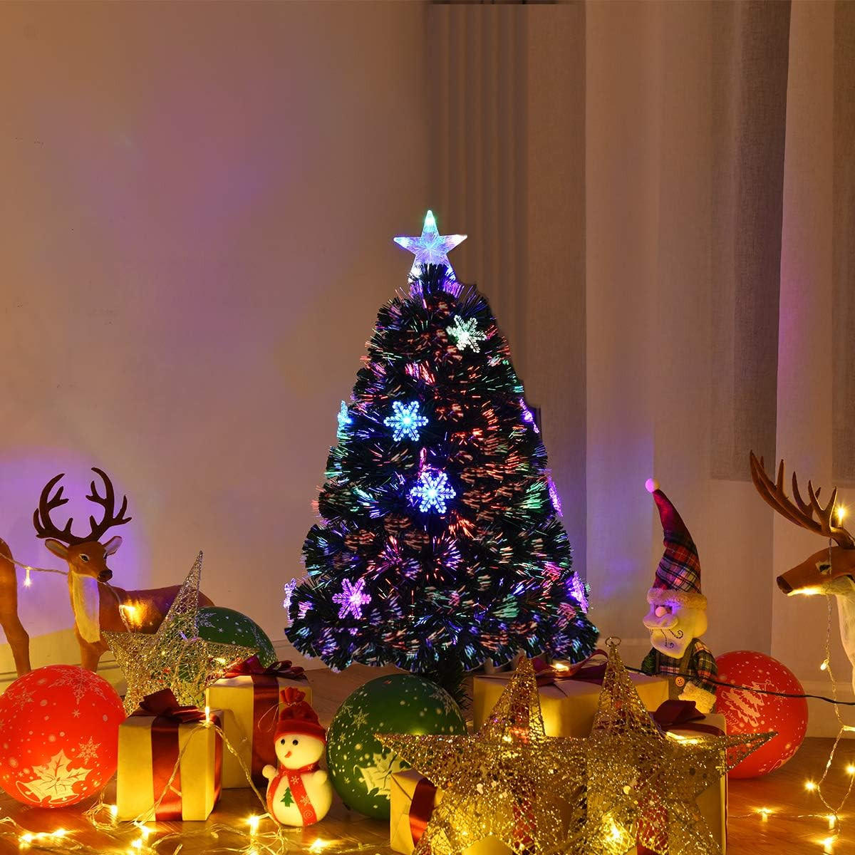 WEIHNACHTSBAUM Grün - Grün, Kunststoff (90cm) - COSTWAY