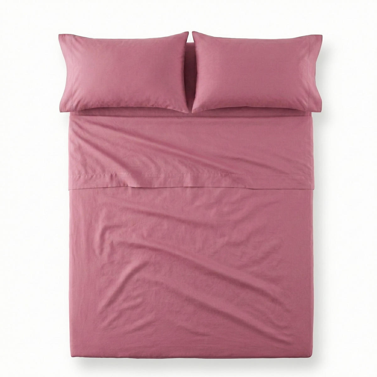 OBERBETTLAKEN basic 160x270 cm magenta - Magenta, Textil (160/270cm) - Happy Friday