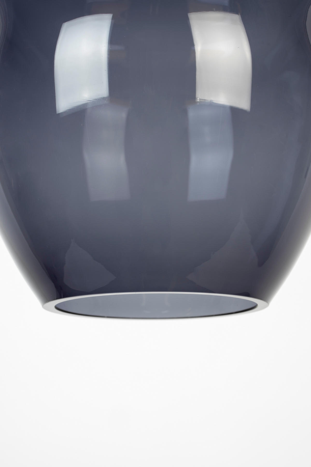 HÄNGELAMPE Lauren - Grau - 16.5/16.5/152 cm - Grau, Glas (16.5/16.5/152cm)