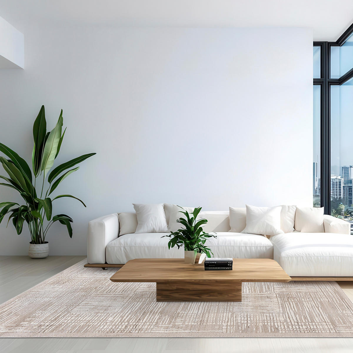 MAZOVIA TEPPICH SE21B - Creme - 140 x 200 cm - Creme, Textil (140/200cm) - Mazovia