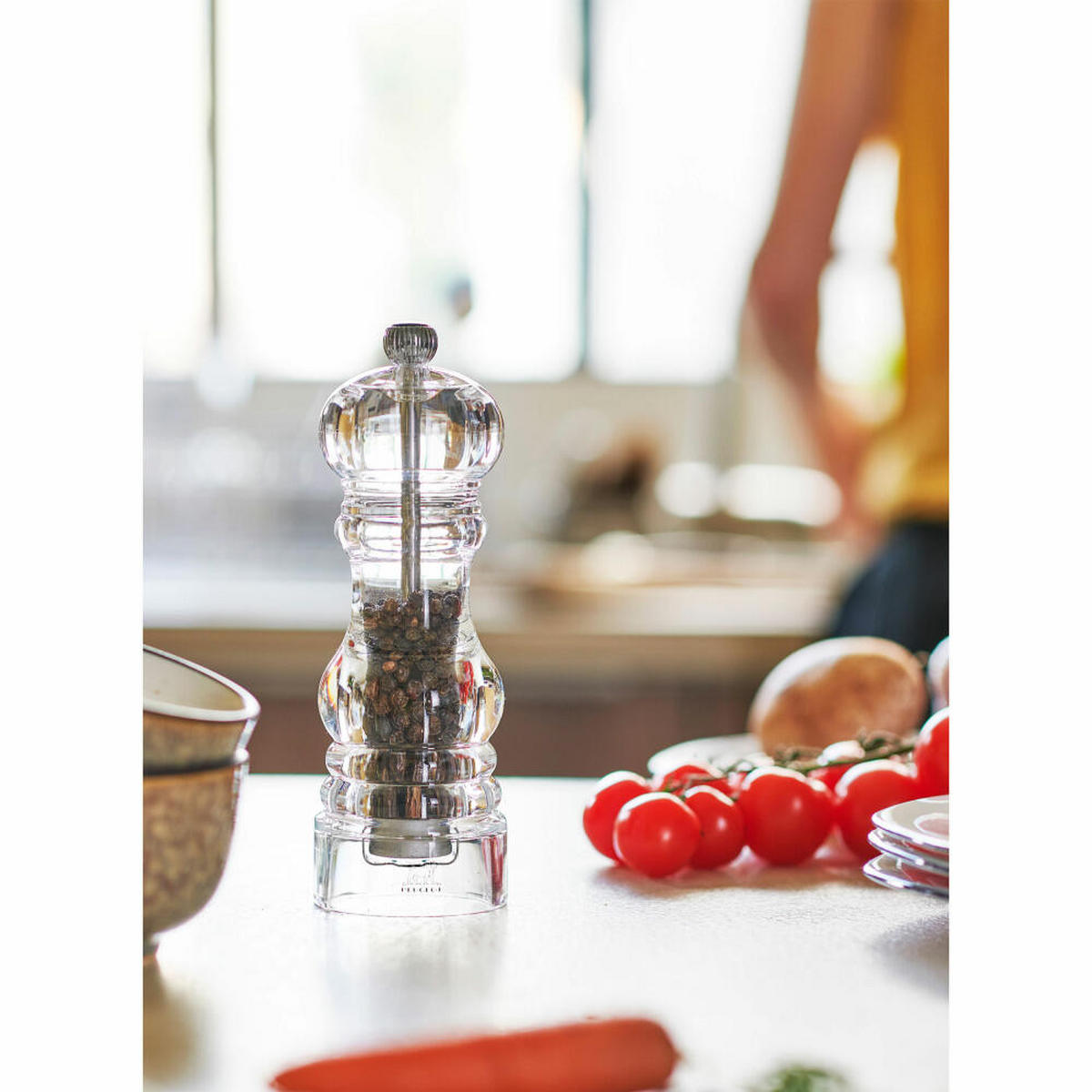 PFEFFERMÜHLE Nancy 18cm Acryl Stahlmahlwerk - Transparent, Kunststoff (5.9/18/5.9cm) - PEUGEOT