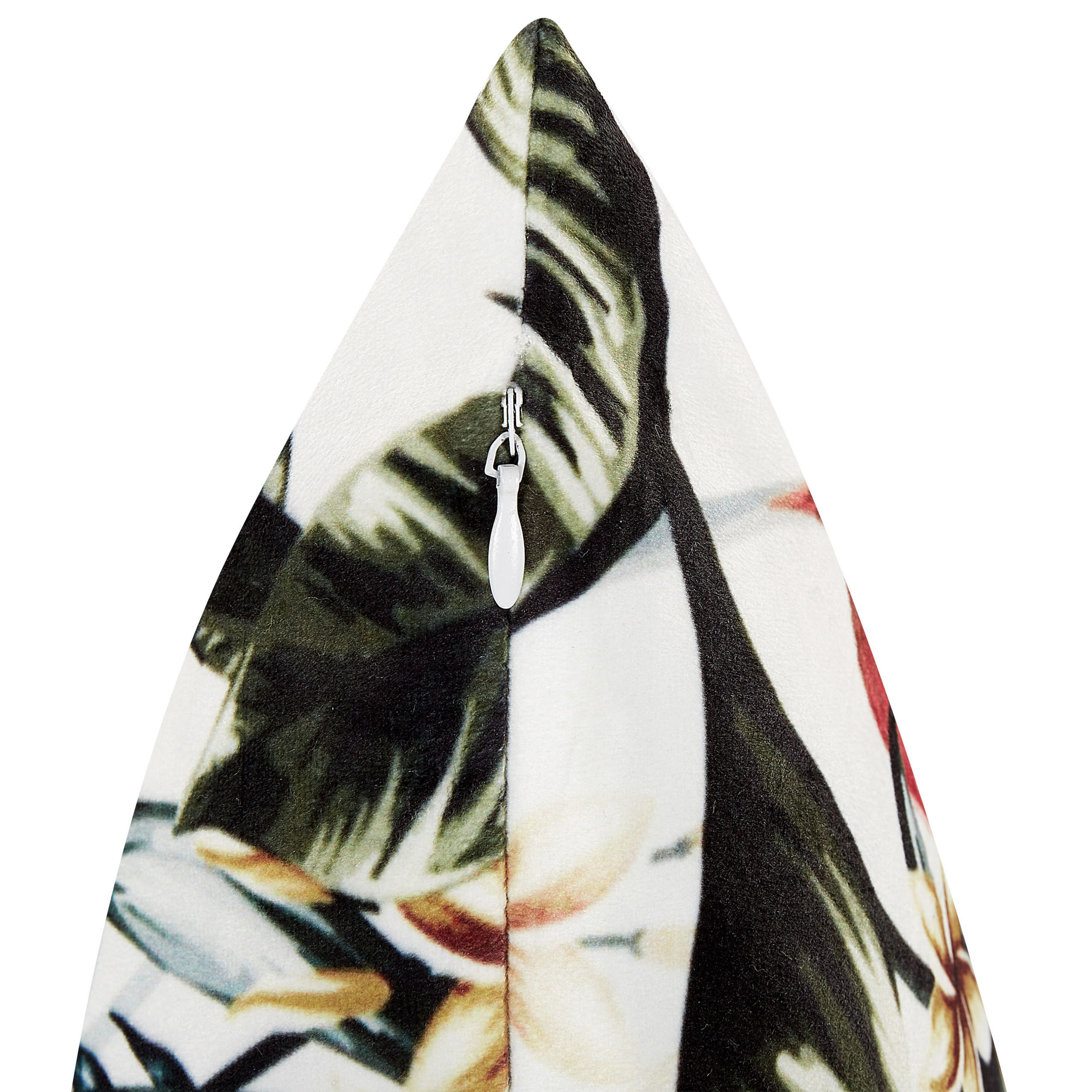 DEKOKISSEN Cremeweiß 45/45 cm Edelweiss - Ecru, Textil (45/45cm) - Beliani