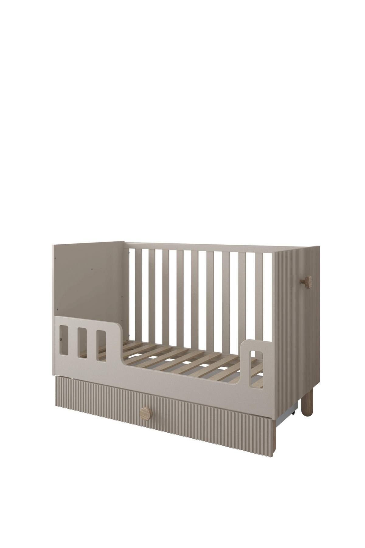 BABYBETT Bebella - Mintgrün, Naturmaterialien (60/120cm) - kiki design