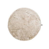 HOCHFLORTEPPICH Whisper Beige ø 80 cm rund - Beige, Textil (80/80cm) - benuta Nest