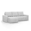 ECKSOFA MIT SCHLAFFUNKTION ABRIELLE BONELL Grau - Grau, Textil (144/237cm) - Mebligo