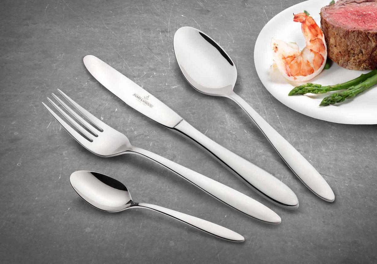 TAFELBESTECK Bozen silber 30er Set - Silberfarben, Metall - Picard & Wielpütz
