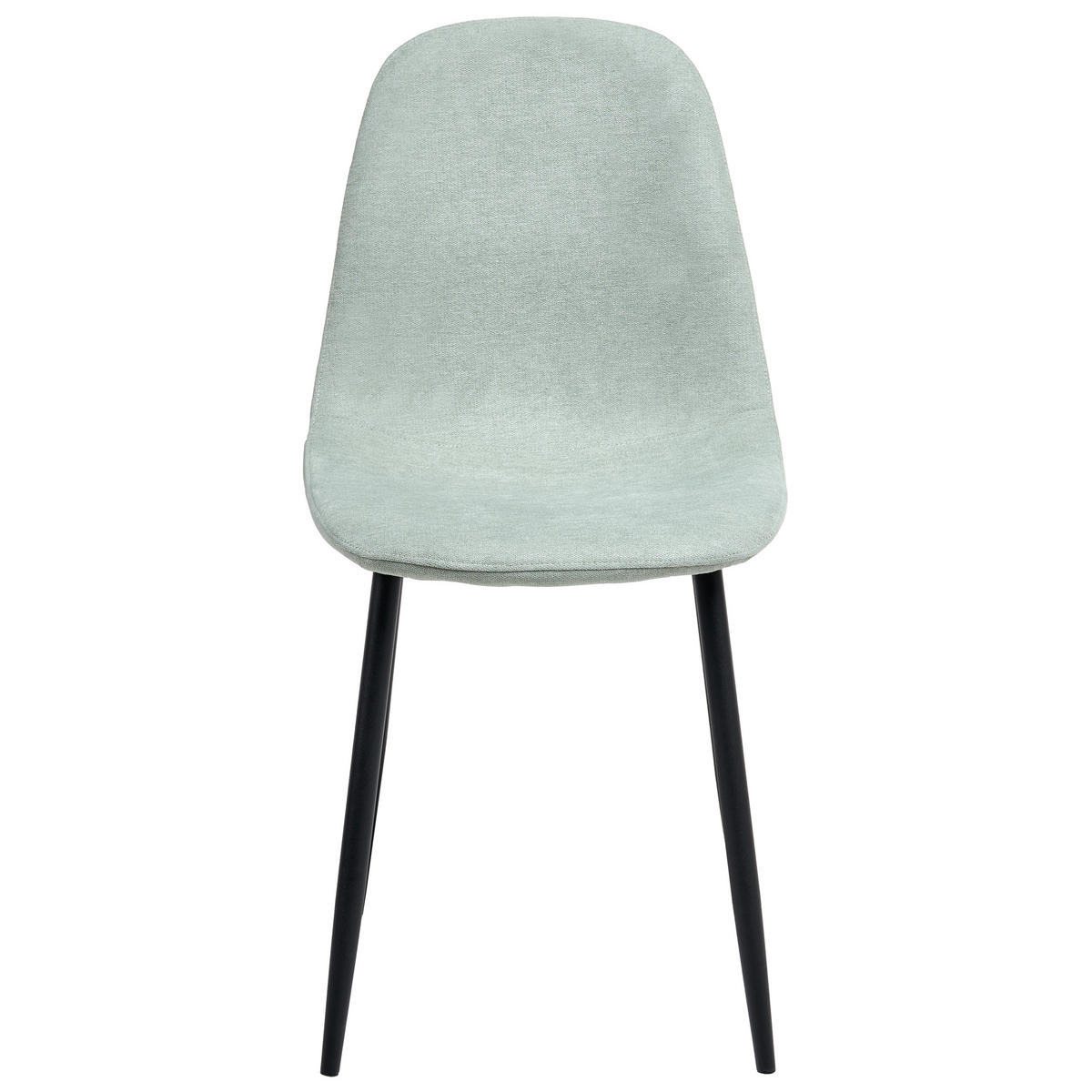 ESSZIMMERSTUHL 4er-Set Hellgrün Crandall - Schwarz/Hellgrün, Textil (44/87/53cm) - Beliani