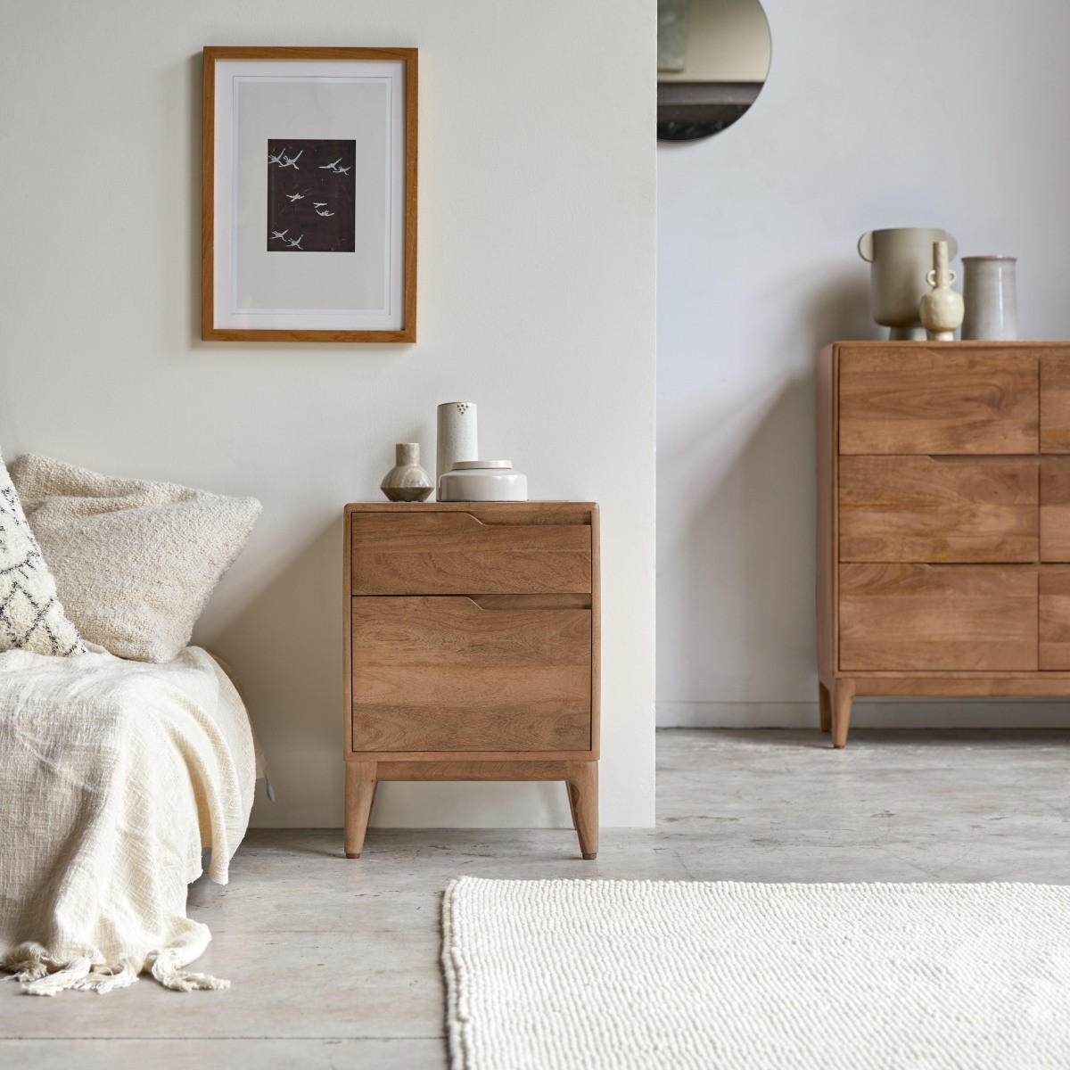NACHTTISCH Gabrielle Braun aus Mango - Braun, Holz (45/63/40cm) - Tikamoon