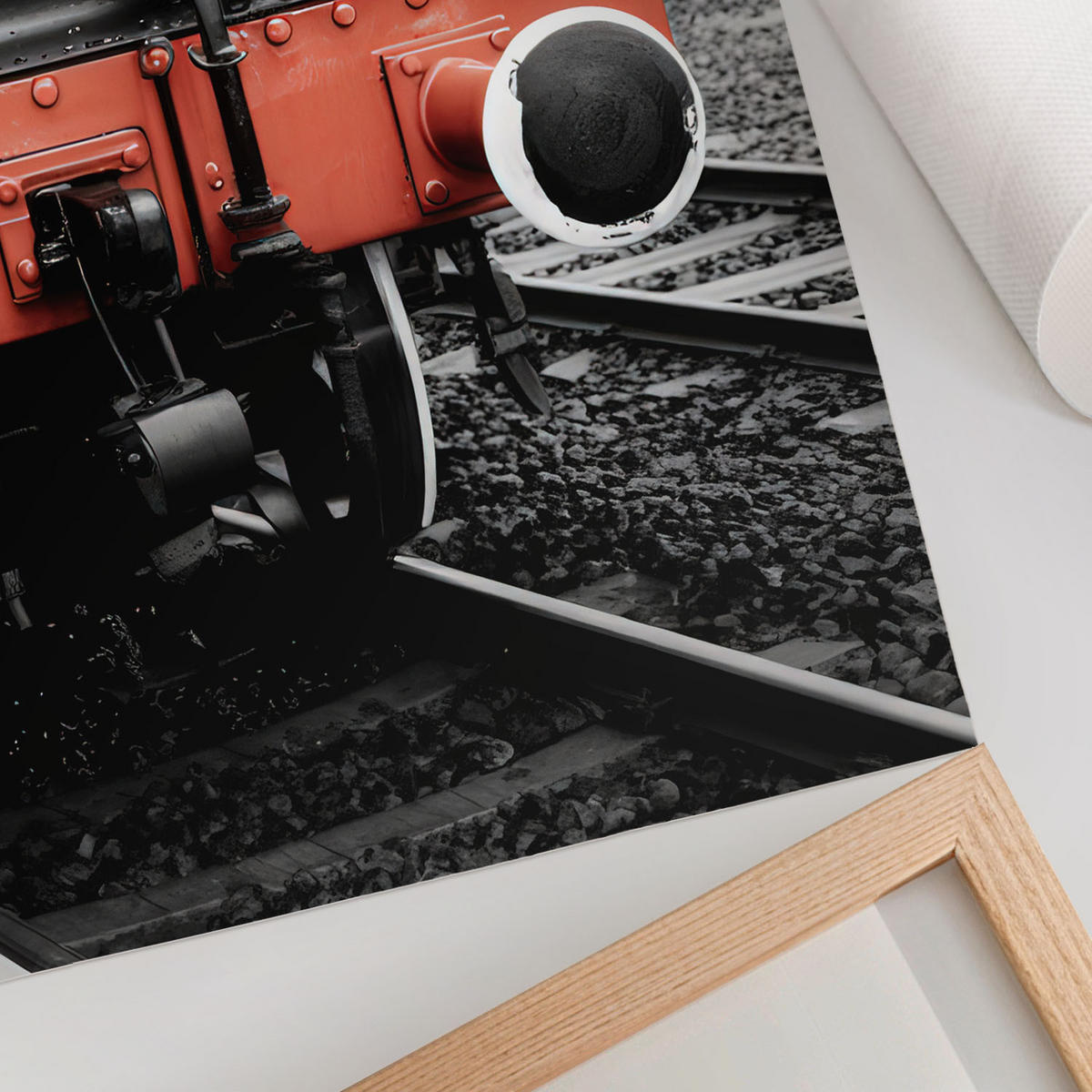 POSTER - 42x59 cm - Warum? - Dampflok - Schwarz, Textil (42/59/0.1cm) - TULUP
