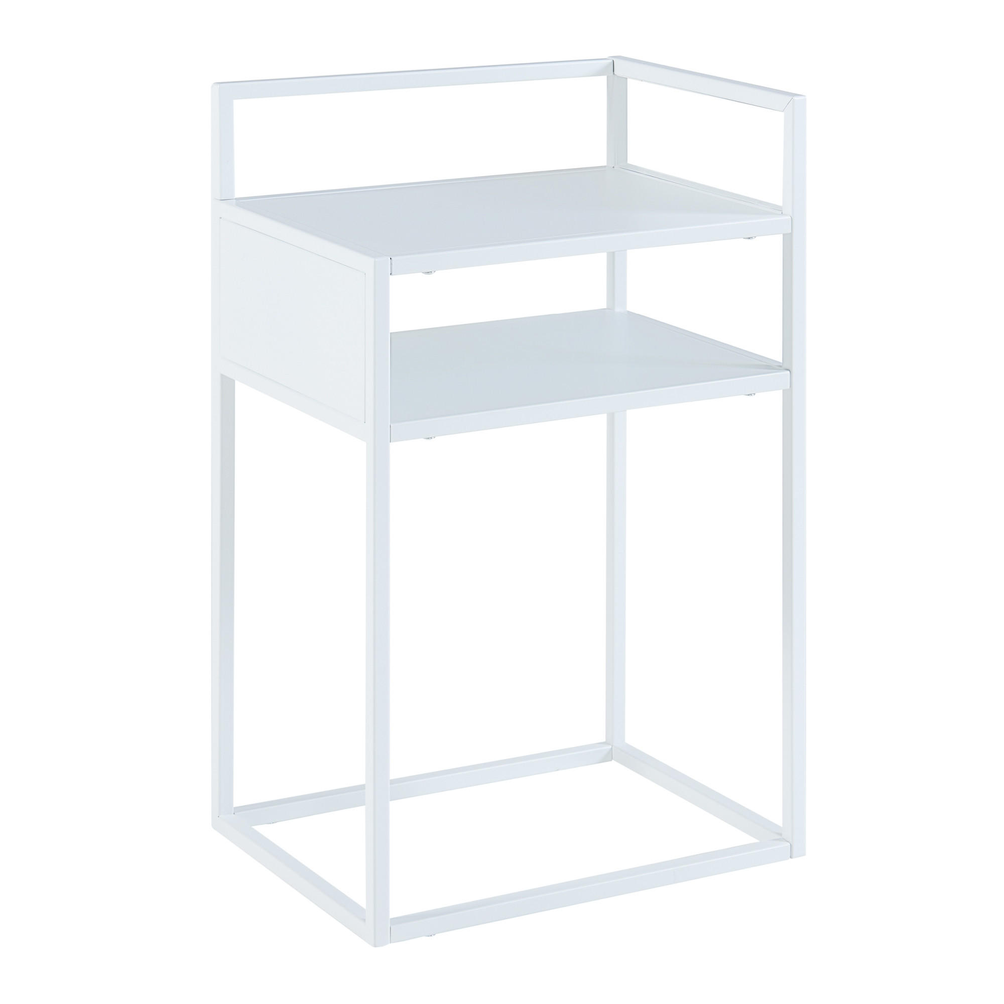 BEISTELLTISCH Riihimäki - Weiß, Metall (30/40/65cm) - [en.casa]