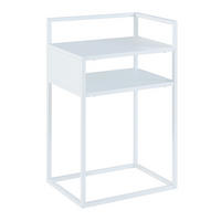 BEISTELLTISCH Riihimäki - Weiß, Metall (30/40/65cm) - [en.casa]
