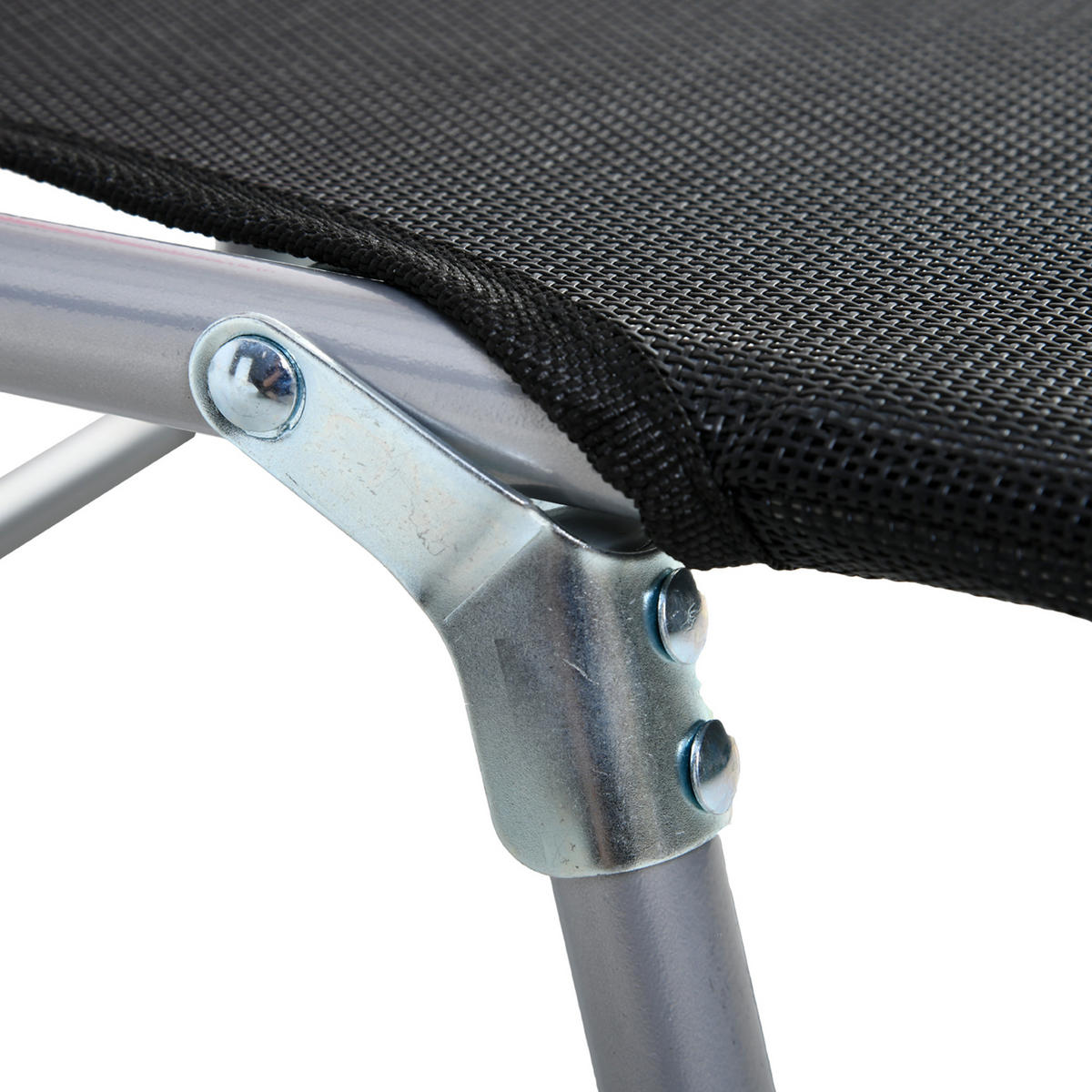 SONNENLIEGE DE-15625 klappbar, 5-fach verstellbar, inkl. Kissen Schwarz - Schwarz, Metall (56/28/182cm) - ComfortXL