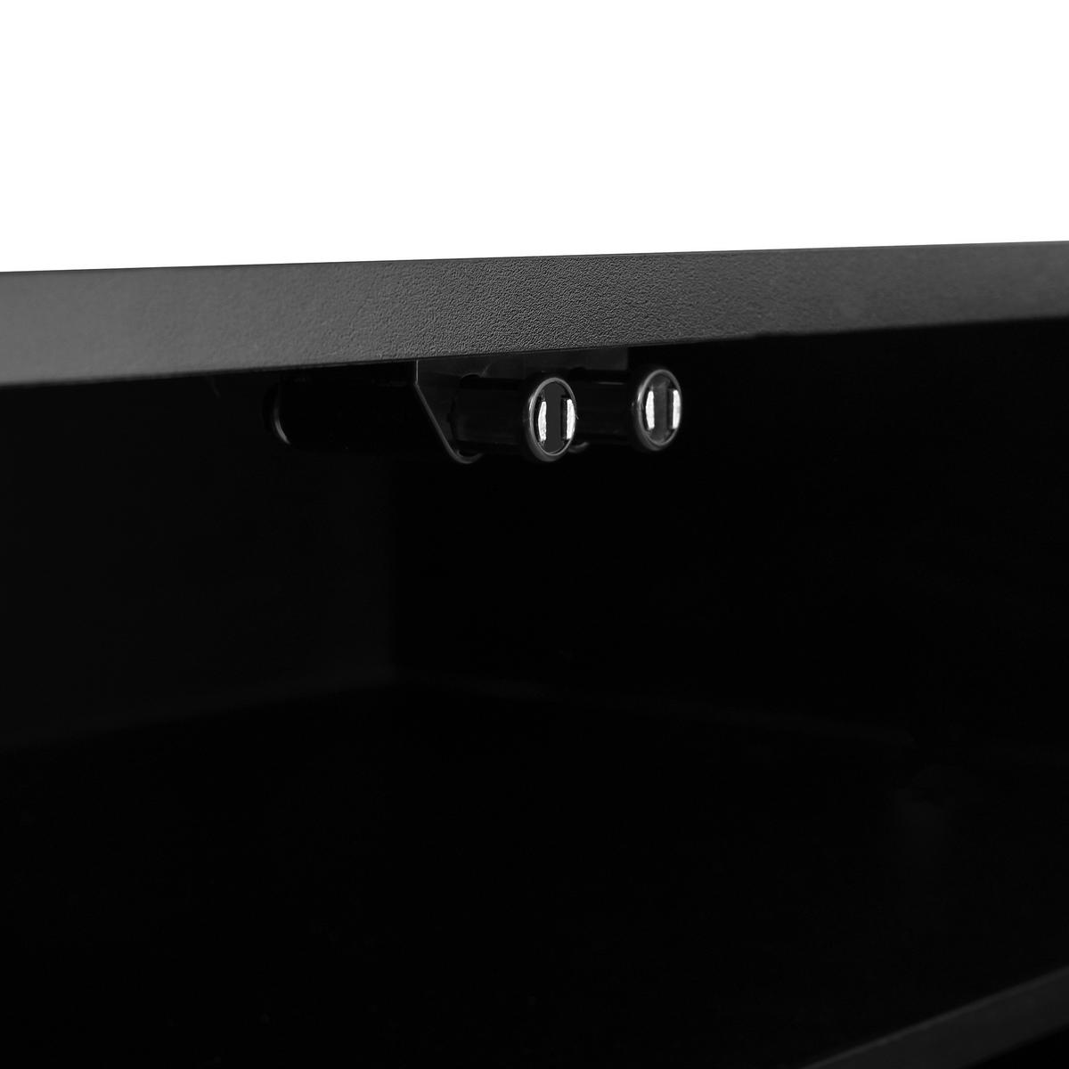 TV-LOWBOARD holzoptik & geschwungenes design - Schwarz, Holzwerkstoff (175/41.5/40cm) - Urban Meuble