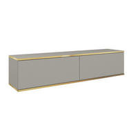 TV-SCHRANK Grau POLO Hängend Glatte Front 135 cm - Grau, Holzwerkstoff (135/30/32cm) - Sepro Meble