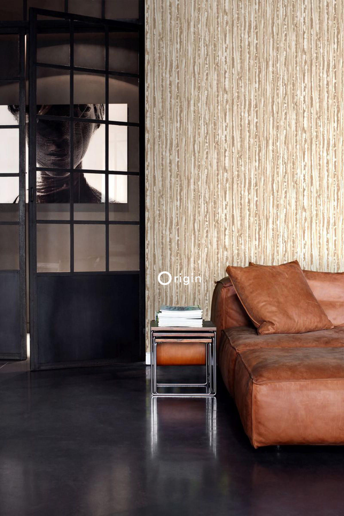 TAPETE Streifen 53 cm x 10.05 m - Gelb, Papier (53/1000cm) - Origin Wallcoverings