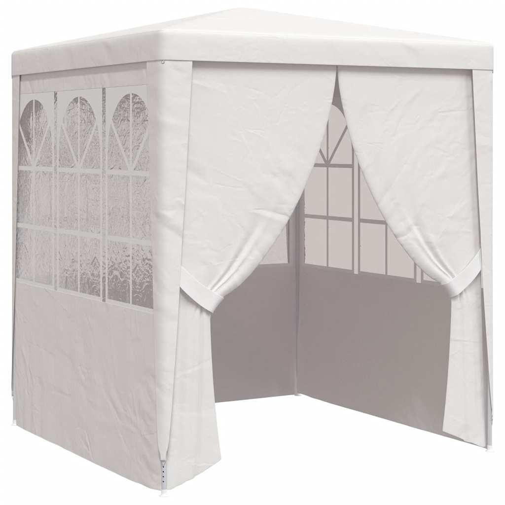 PROFI-PARTYZELT Mit Seitenwänden 2/2M Weiss 90 G/M² - Weiß, Kunststoff (200/240/200cm) - vidaXL