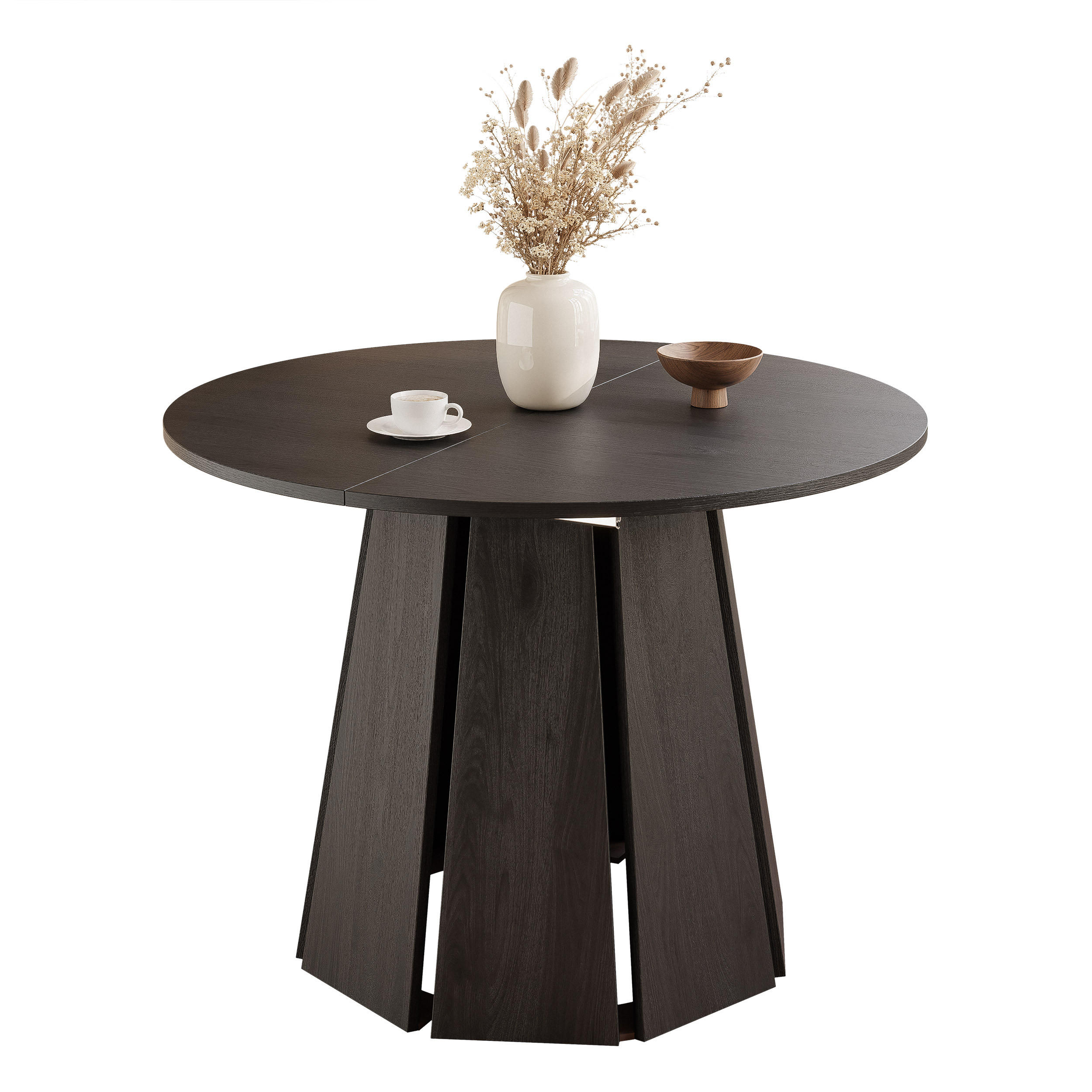 TISCH AUSZIEHBAR VERDA 100–140 cm, Farbe Schwarz - Schwarz, Holzwerkstoff (100/140/76cm) - Idohome