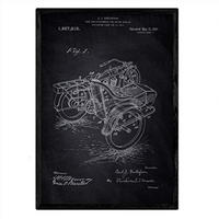 POSTER Beiwagen Patent A3 Rahmenlos - Klar, Papier (29.7/5/42cm) - Nacnic