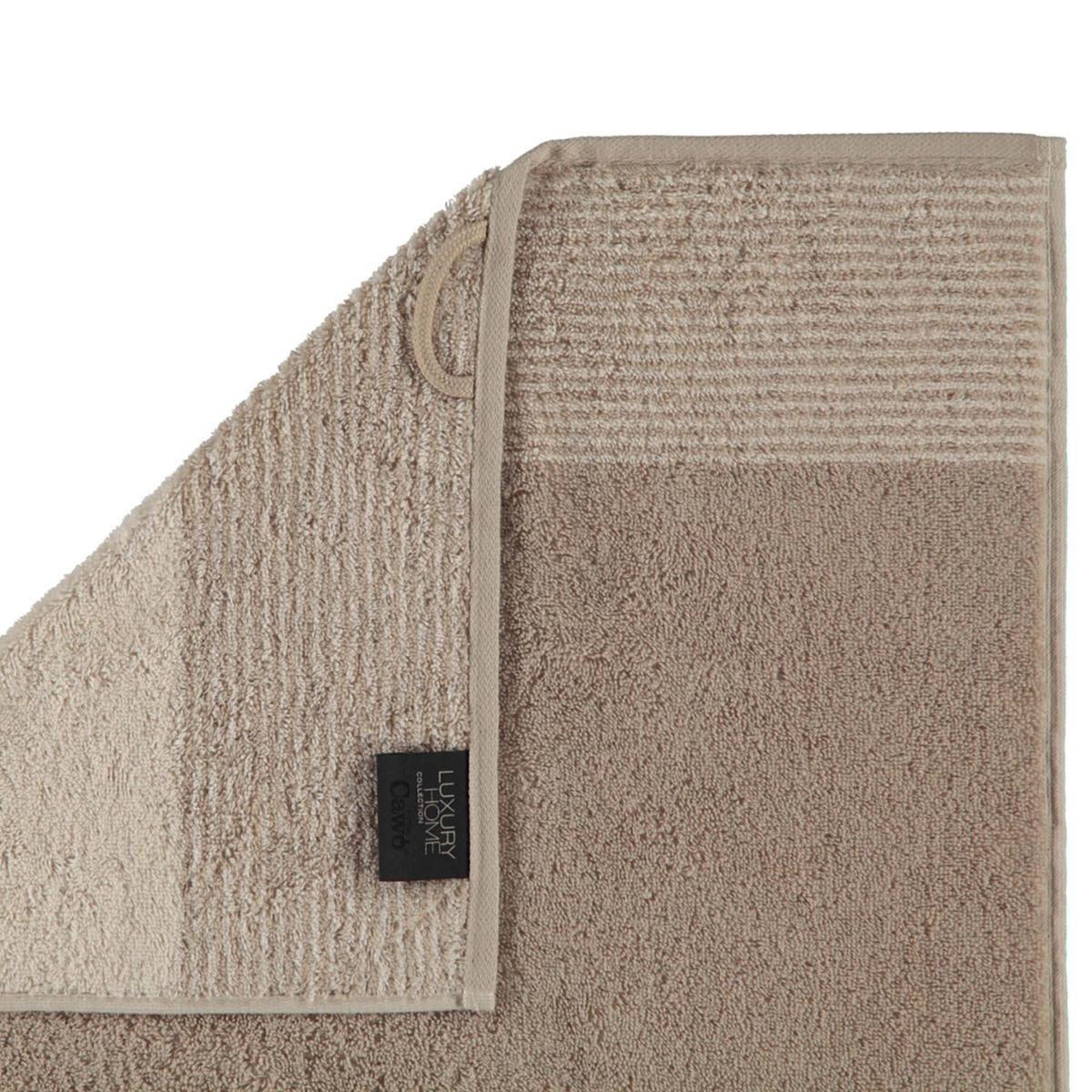 HANDTUCH Unisex Luxury Home Two-Tone Beige 3er Pack Baumwolle - Beige, Naturmaterialien (100/170cm) - Cawoe