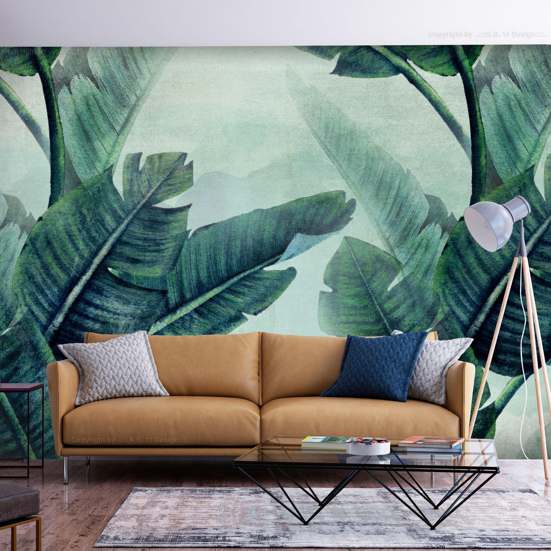 SELBSTKLEBENDE FOTOTAPETE 392/280 cm - Grün, Kunststoff/Textil (392/1cm) - KUNSTLOFT